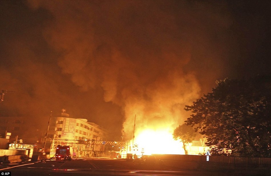 台湾化工厂爆炸