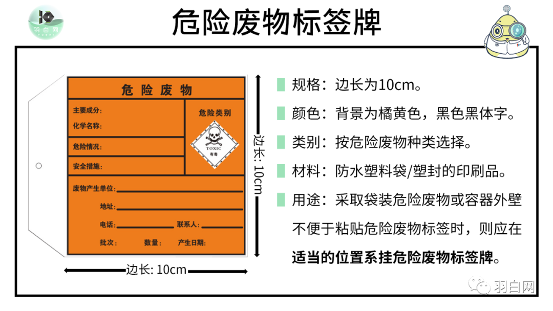 危险废物标签牌