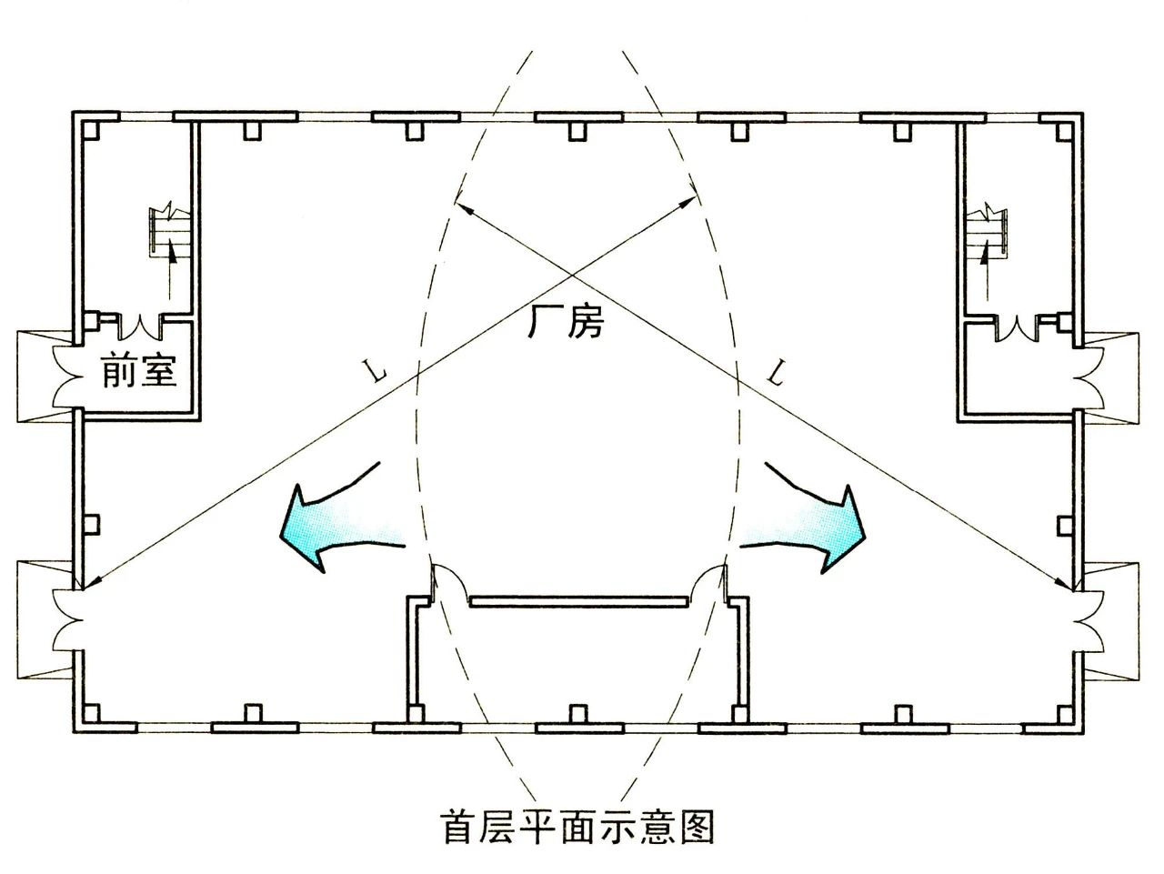 首层平面示意图 首层平面示意图
